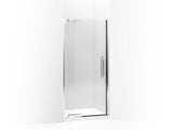KOHLER 705706-L-SHP Pinstripe Pivot Shower Door, 72-1/4" H X 30-1/4 - 32-3/4" W, With 3/8" Thick Crystal Clear Glass in Bright Polished Silver