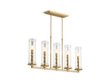 KOHLER 23346-CH05-BGL Damask Five-Light Linear in Moderne Brushed Gold