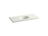KOHLER K-2891-1 Ceramic/Impressions 49" oval vanity-top bathroom sink with single faucet hole