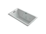 KOHLER K-856-HN-95 Tea-for-Two 66" x 36" drop-in whirlpool with reversible drain, custom pump and heater without trim