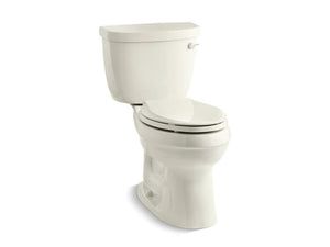 KOHLER 3609-RA-0 Cimarron Comfort Height Two-Piece Elongated 1.28 Gpf Chair Height Toilet With Right-Hand Trip Lever in White