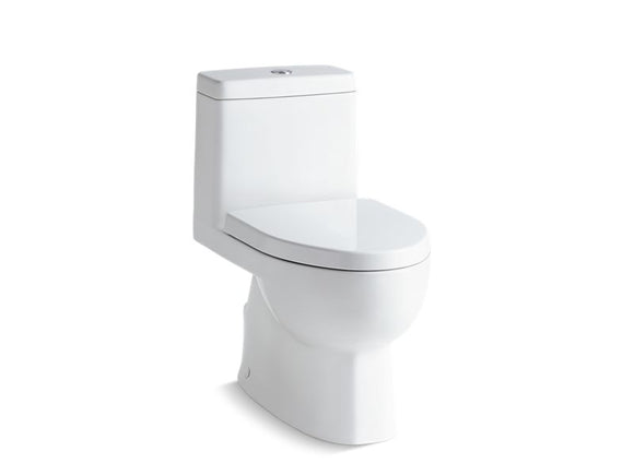 KOHLER K-3983-S Reach One-piece compact elongated dual-flush toilet with slow-close seat