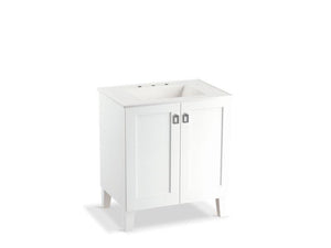 KOHLER K-99528-LG-1WA Poplin 30" bathroom vanity cabinet with legs and 2 doors