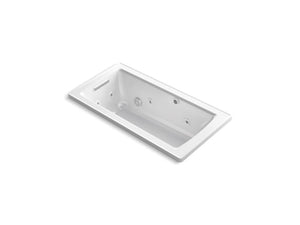KOHLER K-1947-XHGH Archer 60" x 30" drop-in Heated BubbleMassage air bath with whirlpool