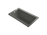 KOHLER K-856-LH-58 Tea-for-Two 66" x 36" alcove whirlpool with left-hand drain and heater without trim