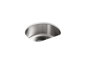 KOHLER 3186-NA Undertone 24-1/4" X 21-1/4" X 9-1/2" Undermount Single-Bowl Medium Kitchen Sink