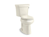 KOHLER 5481-UR-96 Highline Comfort Height Two-Piece Round-Front 1.28 Gpf Chair Height Toilet With Right-Hand Trip Lever And Insulated Tank in Biscuit