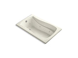 KOHLER K-1239-W1 Mariposa 60" x 36" drop-in whirlpool bath with Bask heated surface and end drain