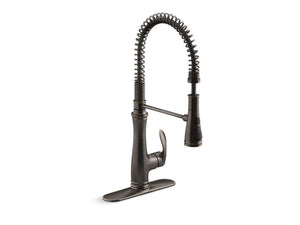 KOHLER K-29106 Bellera Semi-professional kitchen sink faucet with three-function sprayhead
