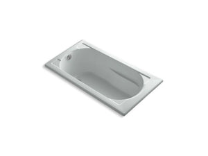 KOHLER K-1357-VBW-95 Devonshire 60" x 32" drop-in VibrAcoustic bath with Bask heated surface and reversible drain
