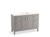 KOHLER K-33554-ASB Seer 48" bathroom vanity cabinet with sink and quartz top
