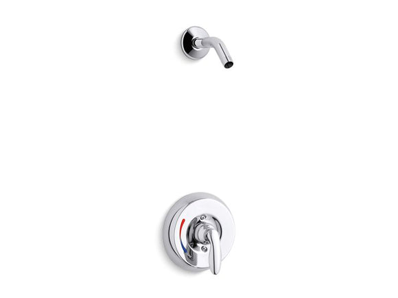 KOHLER K-PLS15611-X4 Coralais Shower valve trim with lever handle and red/blue indexing, less showerhead, project pack