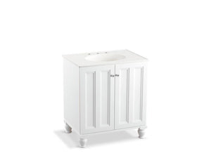 KOHLER K-99515-LG-1WA Damask 30" bathroom vanity cabinet with furniture legs and 2 doors