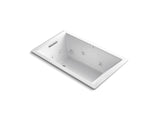 KOHLER K-1849-H2-0 Underscore Rectangle 60" x 36" drop-in whirlpool with heater without jet trim