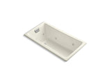 KOHLER K-852-JHE Tea-for-Two 60" x 32" drop-in/undermount whirlpool bath, end drain