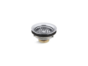 KOHLER K-8814 Stainless steel sink drain and strainer for 3-1/2" to 4" outlet