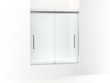 KOHLER K-707602-8L Pleat 63-9/16" H sliding bath door with 5/16" - thick glass