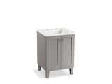 KOHLER K-99526-LG-1WT Poplin 24" bathroom vanity cabinet with legs and 2 doors