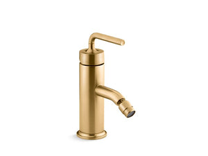 KOHLER K-14434-4A Purist Horizontal swivel spray aerator bidet faucet with straight lever handle
