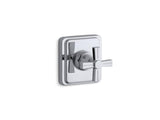 KOHLER T13175-3B-CP Pinstripe Valve Trim With Cross Handle For Transfer Valve, Requires Valve in Polished Chrome