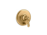 KOHLER K-T72768-9M Artifacts Rite-Temp pressure-balancing valve trim with push-button diverter and swing lever handle