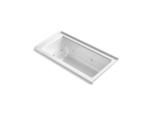 KOHLER K-1947-XHGHR Archer 60" x 30" integral flange Heated BubbleMassage air bath and whirlpool with right-hand drain