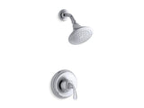 KOHLER TS10276-4E-CP Forté Sculpted Rite-Temp Shower Trim With 2.0 Gpm Showerhead in Polished Chrome