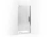 KOHLER 705720-L-SHP Pinstripe Pivot Shower Door, 72-1/4" H X 36-1/4 - 38-3/4" W, With 1/2" Thick Crystal Clear Glass in Bright Polished Silver