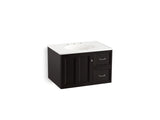 KOHLER K-99517-R-1WU Damask 30" wall-hung bathroom vanity cabinet with 1 door and 2 drawers on right