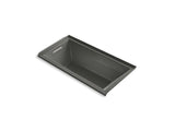 KOHLER K-1167-GVL-58 Underscore Rectangle 60" x 30" integral flange VibrAcoustic + BubbleMassage(TM) Air Bath with left-hand drain