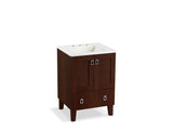 KOHLER K-99527-LG-1WG Poplin 24" bathroom vanity cabinet with legs, 2 doors and 1 drawer