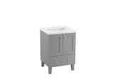 KOHLER K-CM99527-BD1 Poplin 24" bathroom vanity cabinet with sink and quartz top