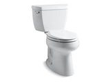 KOHLER 5299-0 Highline Classic Comfort Height Two-Piece Elongated 1.0 Gpf Chair Height Toilet in White
