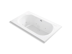 KOHLER K-1418-JH Memoirs 72" x 42" drop-in whirlpool bath with center rear drain