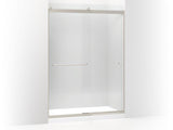 KOHLER K-706168-L-NX Levity sliding shower door, 82" H x 56-5/8 - 59-5/8" W, with 5/16" thick Crystal Clear glass and towel bars