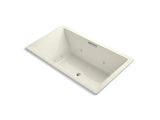 KOHLER K-1174-H2-96 Underscore Rectangle 72" x 42" drop-in whirlpool with heater without jet trim and with center drain