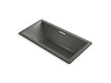 KOHLER K-1835-H2-58 Underscore Rectangle 72" x 36" drop-in whirlpool with heater without jet trim and with center drain