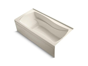 KOHLER K-1259-RAW-47 Mariposa 72" x 36" alcove bath with Bask heated surface, integral apron, integral flange and right-hand drain