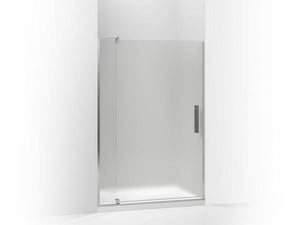 KOHLER 707546-D3-ABZ Revel Pivot Shower Door, 74"H X 39-1/8 - 44"W, With 5/16" Thick Frosted Glass in Anodized Dark Bronze