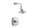 KOHLER TS16234-3-CP Margaux Rite-Temp Shower Valve Trim With Cross Handle And 2.5 Gpm Showerhead in Polished Chrome