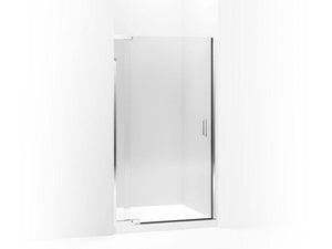 KOHLER 702013-L-BN Purist Pivot Shower Door, 72" H X 39 - 42" W, With 1/4" Thick Crystal Clear Glass in Vibrant Brushed Nickel