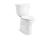 KOHLER 5310-RA Cimarron Two-piece elongated 1.28 gpf chair height toilet with right-hand trip lever
