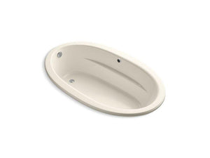 KOHLER K-1163-W1-47 Sunward 60" x 42" oval drop-in bath with Bask heated surface and reversible drain