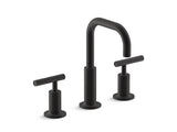 KOHLER K-14406-4 Purist Widespread bathroom sink faucet with lever handles, 1.2 gpm