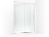 KOHLER 706533-8L-BNK Prim Frameless Sliding Shower Door in Crystal Clear glass with Anodized Brushed Nickel frame