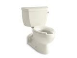 KOHLER 3652-RA-96 Barrington Two-Piece Elongated 1.0 Gpm Toilet With Pressure Lite(R) Flushing Technology And Right-Hand Trip Lever in Biscuit