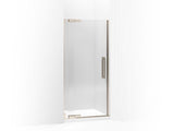 KOHLER 705701-L-ABV Purist Pivot Shower Door, 72-1/4" H X 33-1/4 - 35-3/4" W, With 3/8" Thick Crystal Clear Glass in Anodized Brushed Bronze
