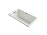 KOHLER K-856-GCP-NY Tea-for-Two 66" x 36" drop-in BubbleMassage air bath with Polished Chrome airjet finish finish