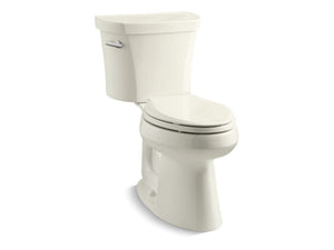 KOHLER K-3949-T Highline Comfort Height Two-piece elongated 1.28 gpf chair height toilet with tank cover locks and 14" rough-in