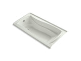 KOHLER K-1257-GHLW Mariposa 72" x 36" integral flange Heated BubbleMassage air bath with Bask heated surface and left-hand drain